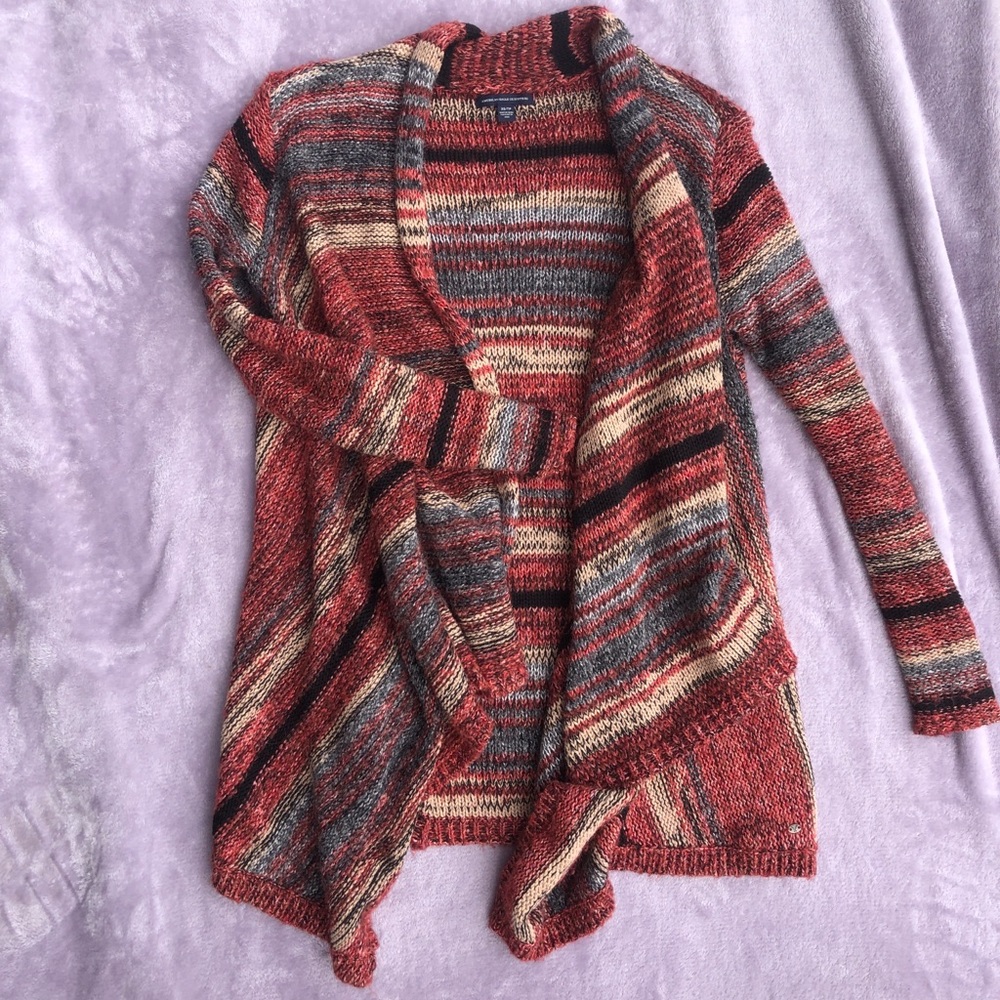 Cozy Stripes Knit Cardigan